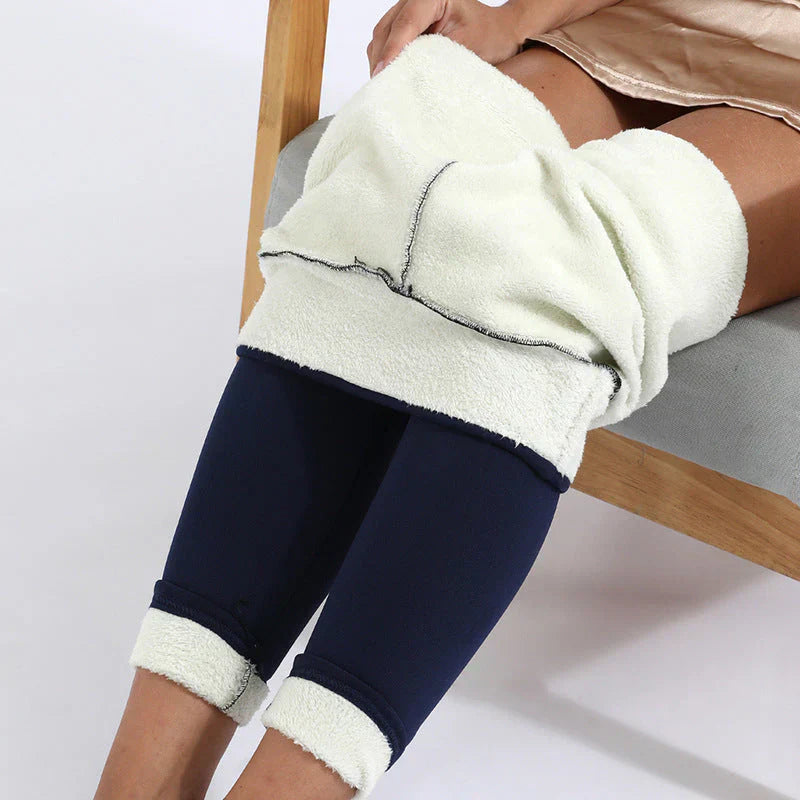 Fleece Lined Leggings High Waist Thermal