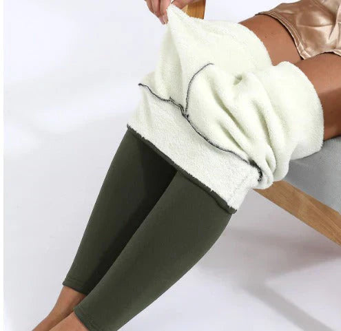 Fleece Lined Leggings High Waist Thermal