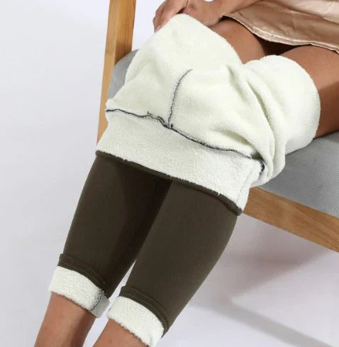 Fleece Lined Leggings High Waist Thermal