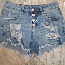 Load image into Gallery viewer, 1033 Jean Shorts- Distressed