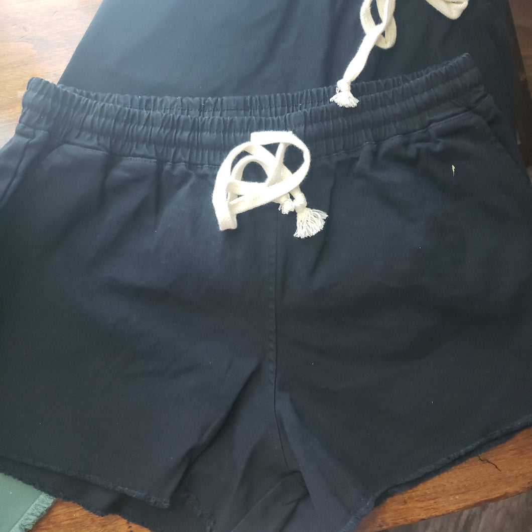1001 Black Shorts W/ Tie