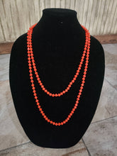 Load image into Gallery viewer, Crystal bead knotted necklace-N-0008