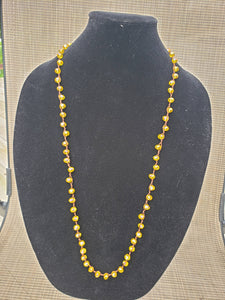 Yellow Knotted Necklace-N8-36-0007