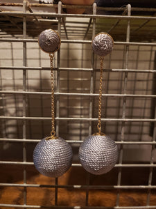 Ball Chain Drop Earrings-E0018