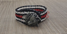 Load image into Gallery viewer, Wolf Leather Bracelet-B4-625-0001