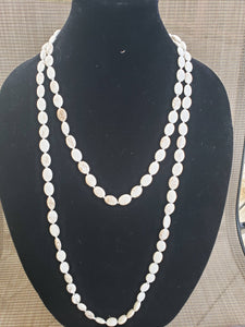 Oval Knotted Necklace-NO-60-0001