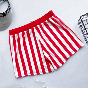 SW57 Red and White striped swim trunks (MENS)