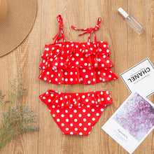 Load image into Gallery viewer, SW21 Kids Red &amp; White Polkadotted Swim Bottom