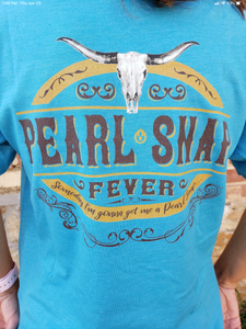PS-09 Pearl snap Baby Blue tee