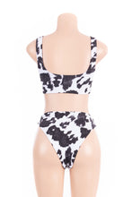 Load image into Gallery viewer, SW17 Black And White Leopard Two Piece