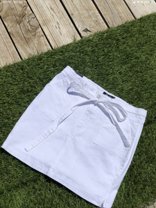 0048 White Mini Skirt