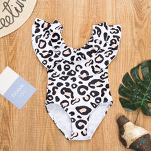 Load image into Gallery viewer, Ksw09 Leopard One Piece Ruffle (KIDS)