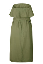 Load image into Gallery viewer, 2010 Olive green Button Up Dress