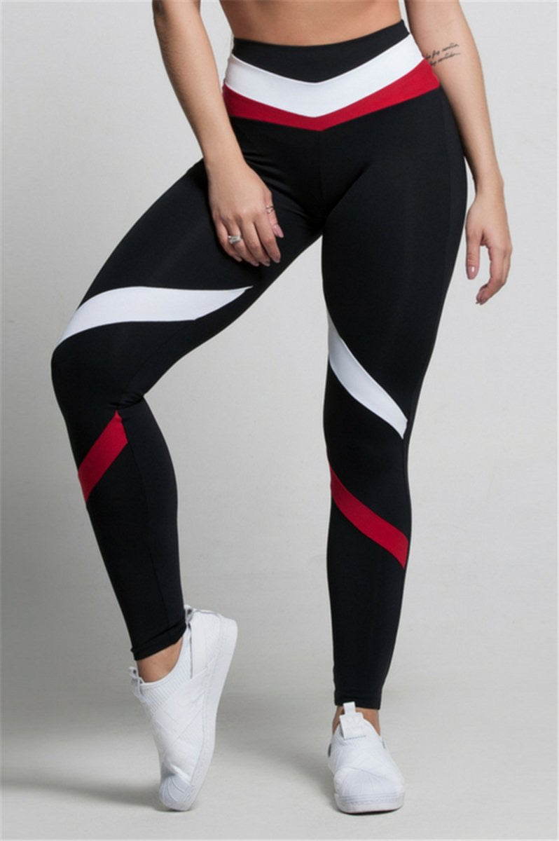 Y-0005 Black, Red, And White Leggings – Oak and Ivy Fashion Boutique