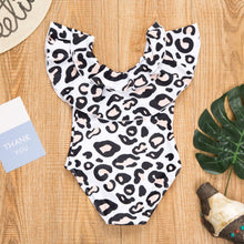 Load image into Gallery viewer, Ksw09 Leopard One Piece Ruffle (KIDS)