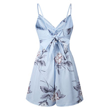 Load image into Gallery viewer, 0003 Light Blue Floral Romper
