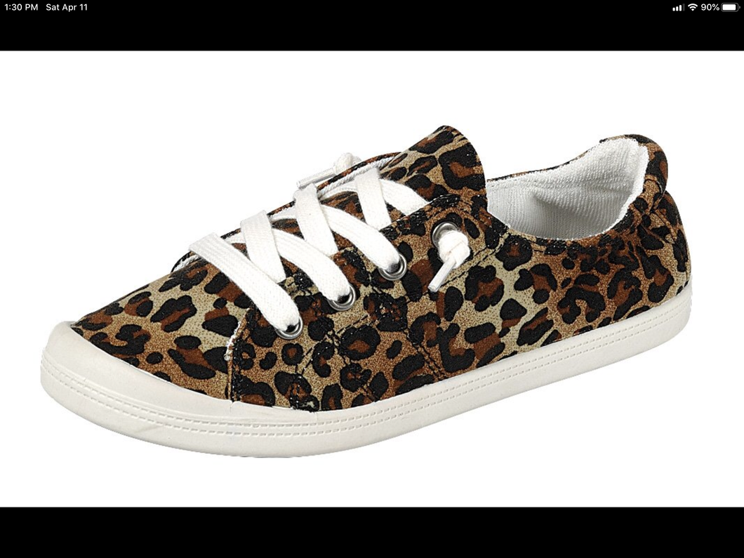 0077 Leopard flat shoes