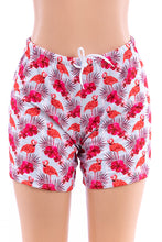 Load image into Gallery viewer, SW55 Pink flamingo swim trunks (MENS)