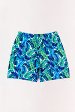 Load image into Gallery viewer, SW48 green and blue leaf swim trunks (MENS)