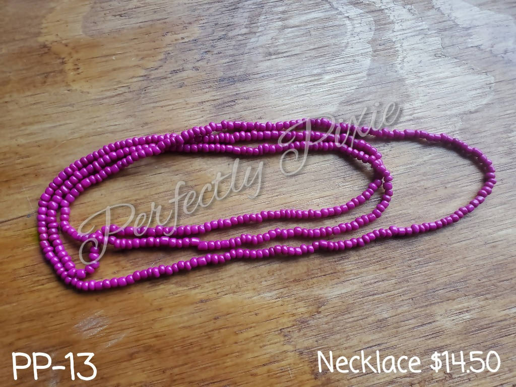 Magenta Multi-Wrap Necklace - PP13