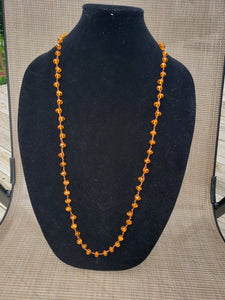 Orange Knotted Necklace-N8-36-0003
