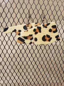 Leopard Genuine Leather Oklahoma Earrings - EL-0003