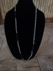 Multi-Bead Knotted Necklace-N-0007
